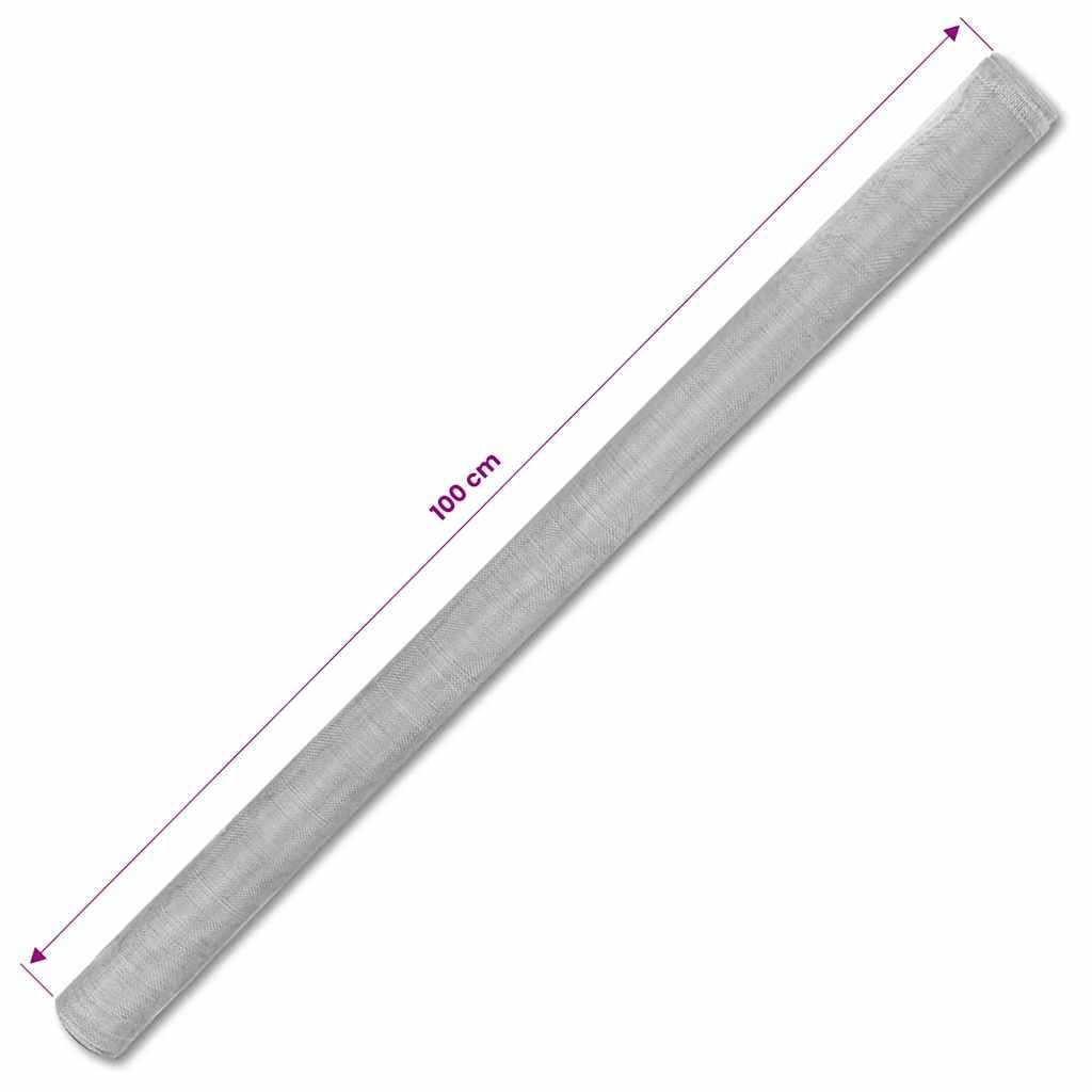 Aluminum Mesh Screen 39.4x196.9 Inch Silver Mesh Roll B392437