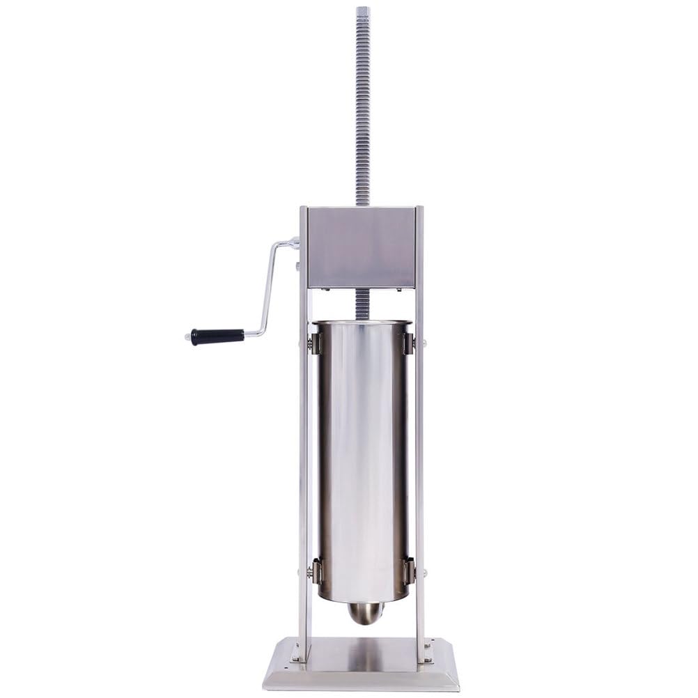 7L Stainless Steel Vertical Sausage Stuffer with 4 Stuffing Tubes O848854