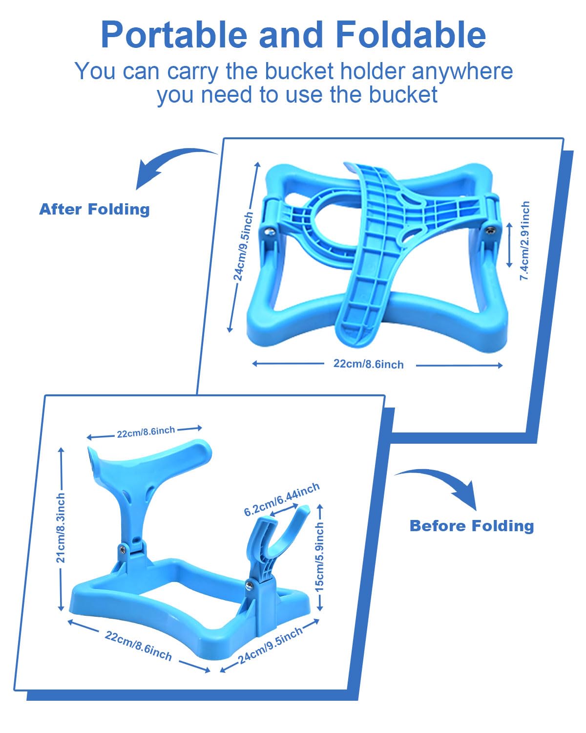 Folding Water Jug Holder with 2 Valves R13609