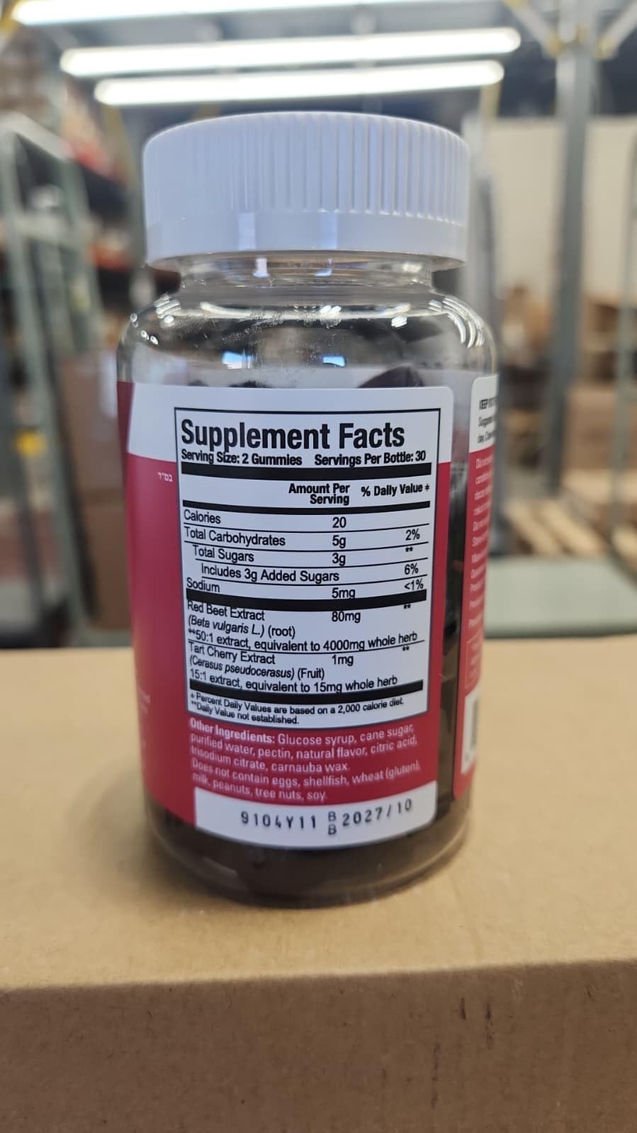 Beet Root Gummies 4000mg & Tart Cherry T528011
