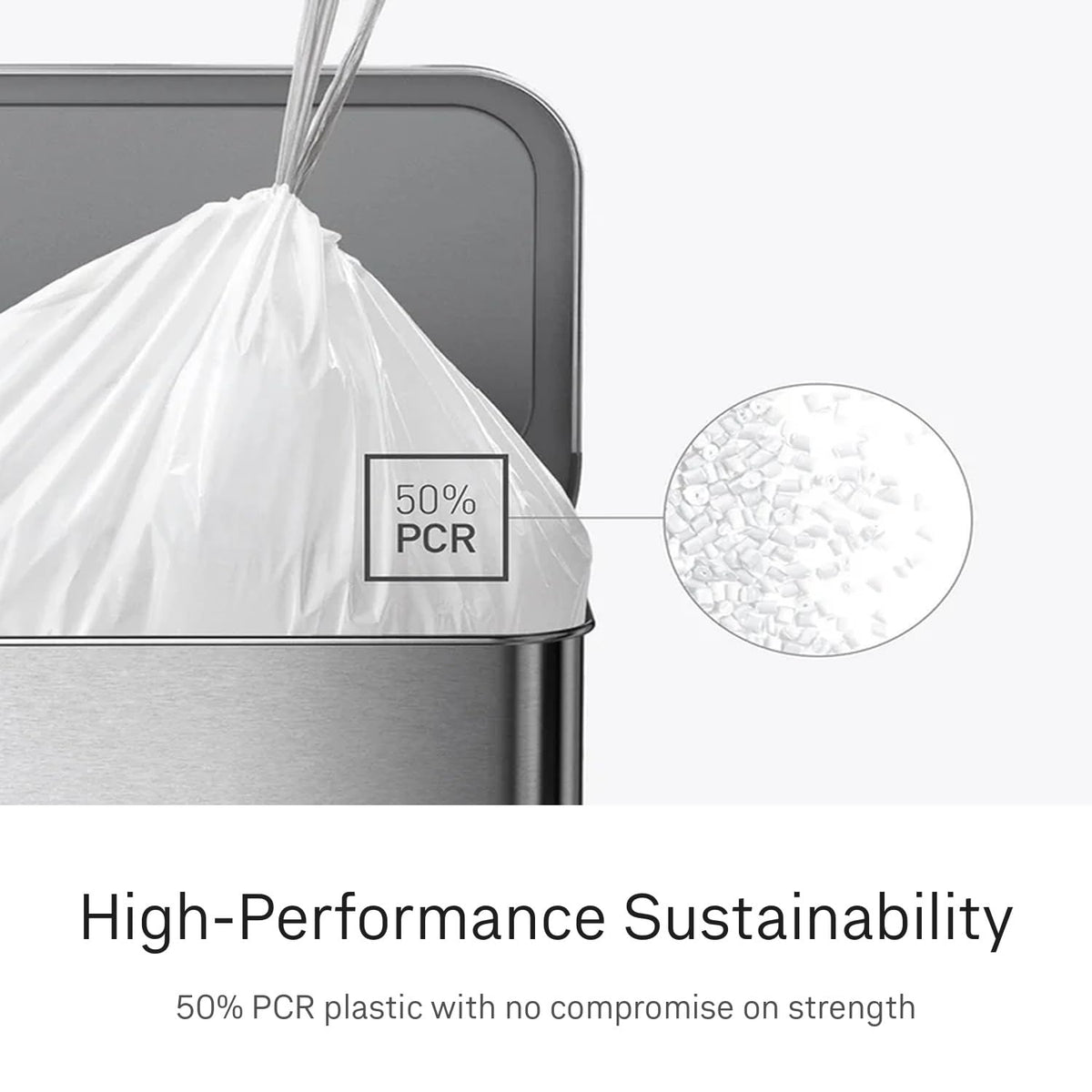 200 Count White Drawstring Kitchen Trash Bags Y965890