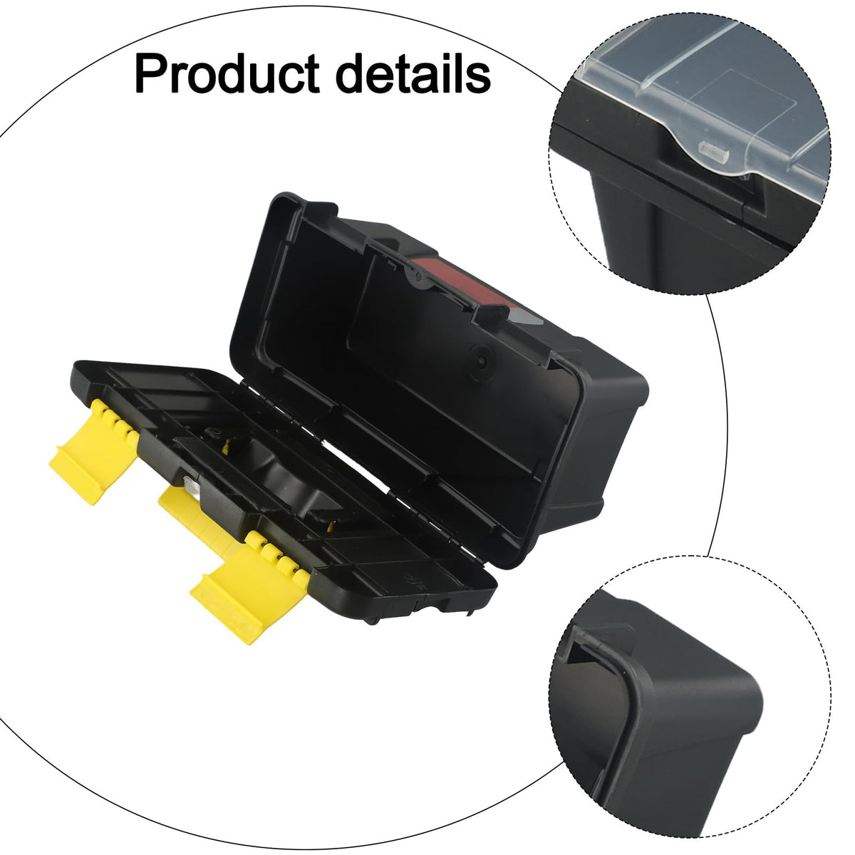 10-Inch Plastic Tool Box with Removable Tray D287869
