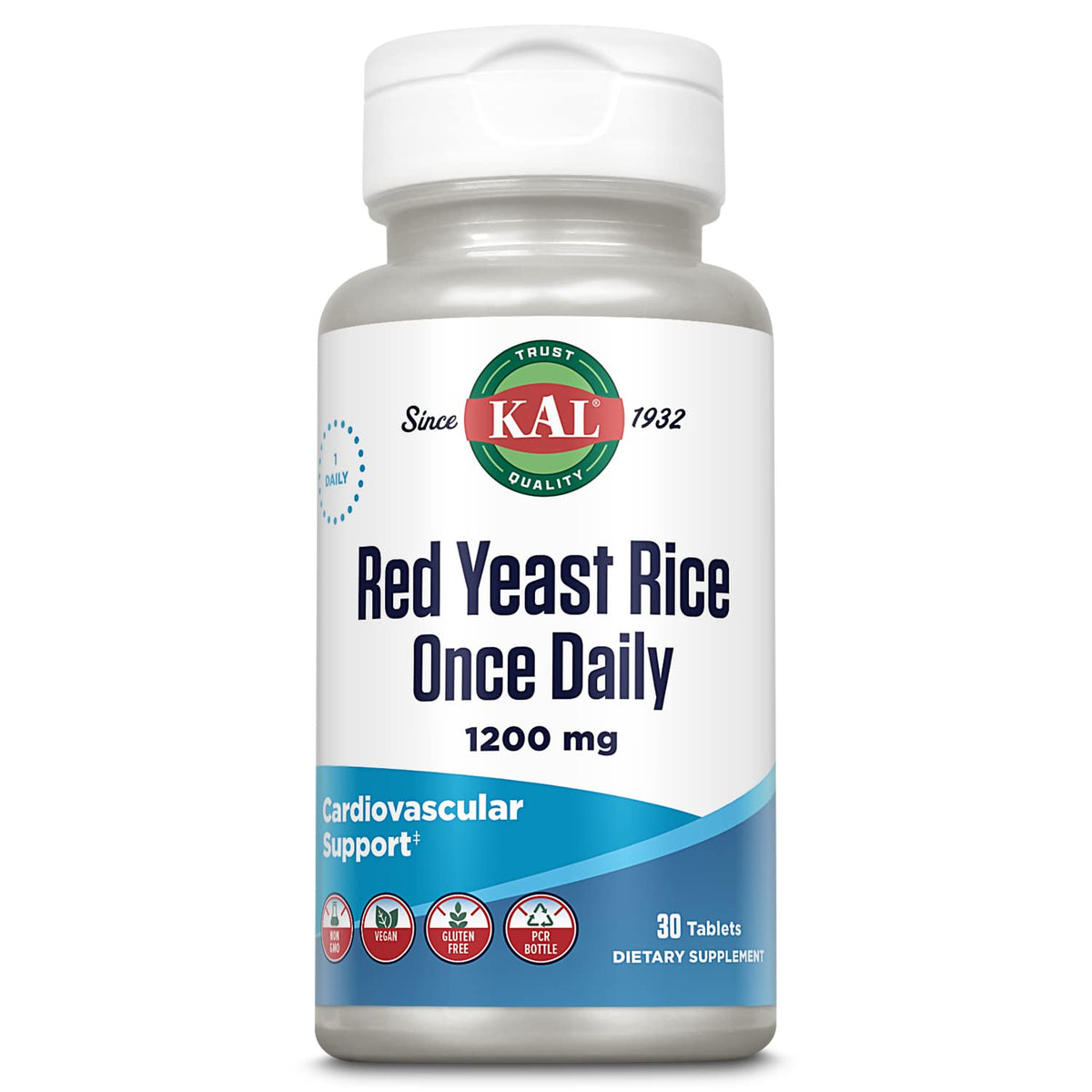 Red Yeast Rice 1200mg Vegan Gluten Free 30 Tablets G61978