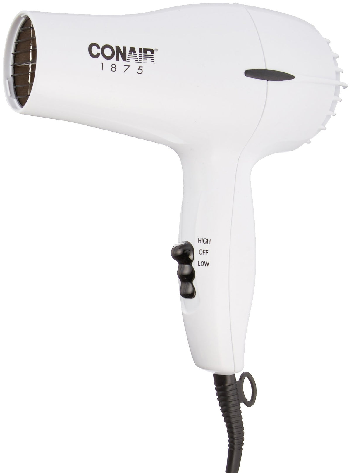 1875W Mid-Size White Hair Dryer D24378
