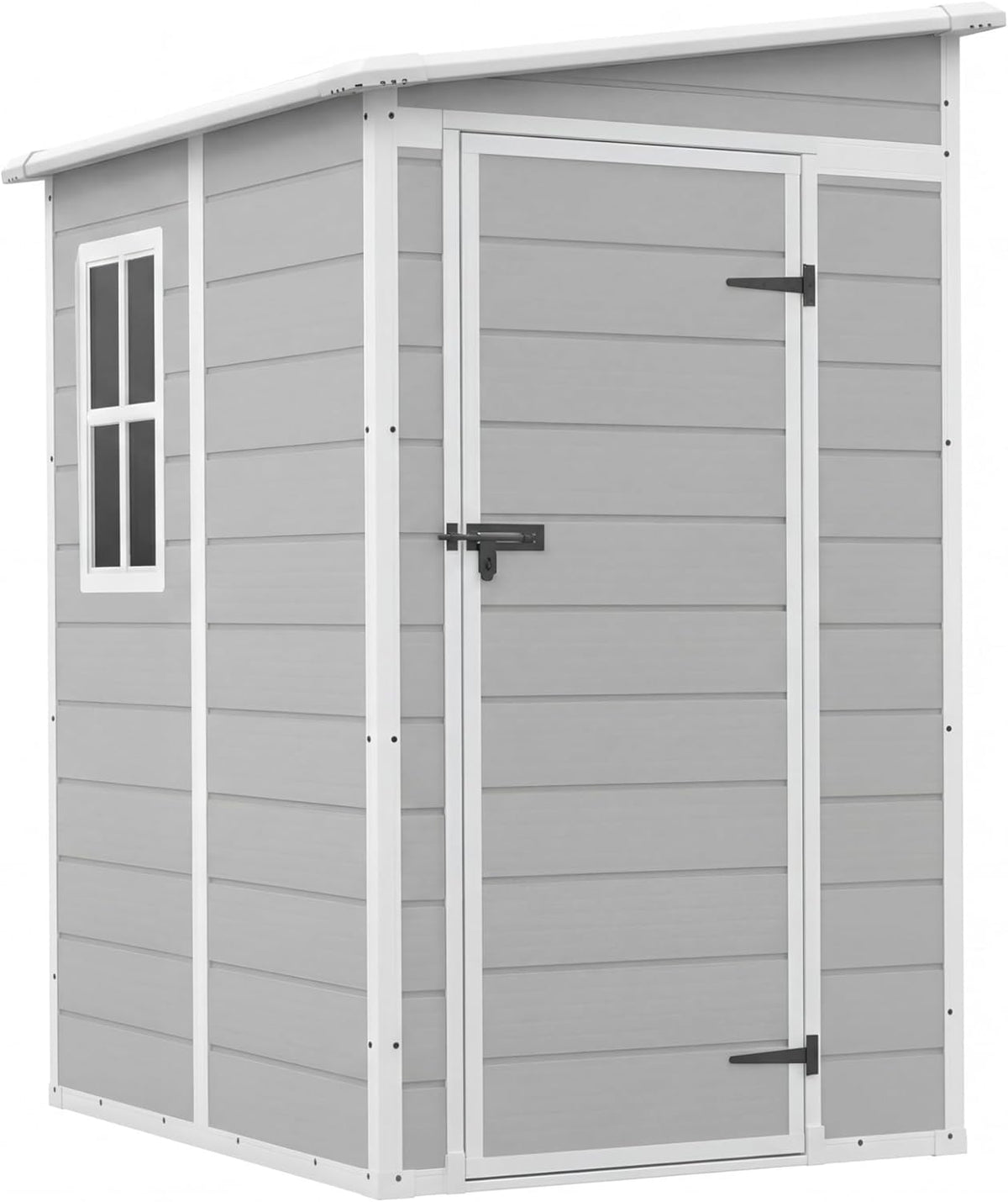 5 x 4 FT Plastic Outdoor Storage Shed with Floor F4272