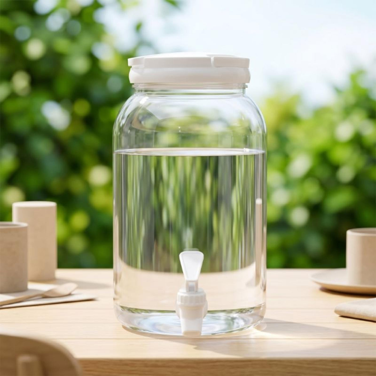 3.8L Clear PE Juice Bottle with Spigot G503968