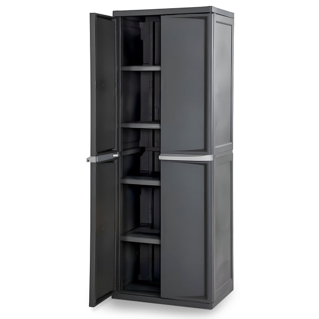 4 Shelf Lockable Utility Storage Cabinet H81745