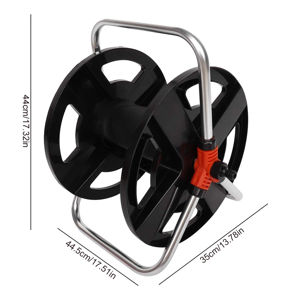 Heavy Duty Aluminum Hand Cranked Hose Reel Cart with 114ft Capacity F45579