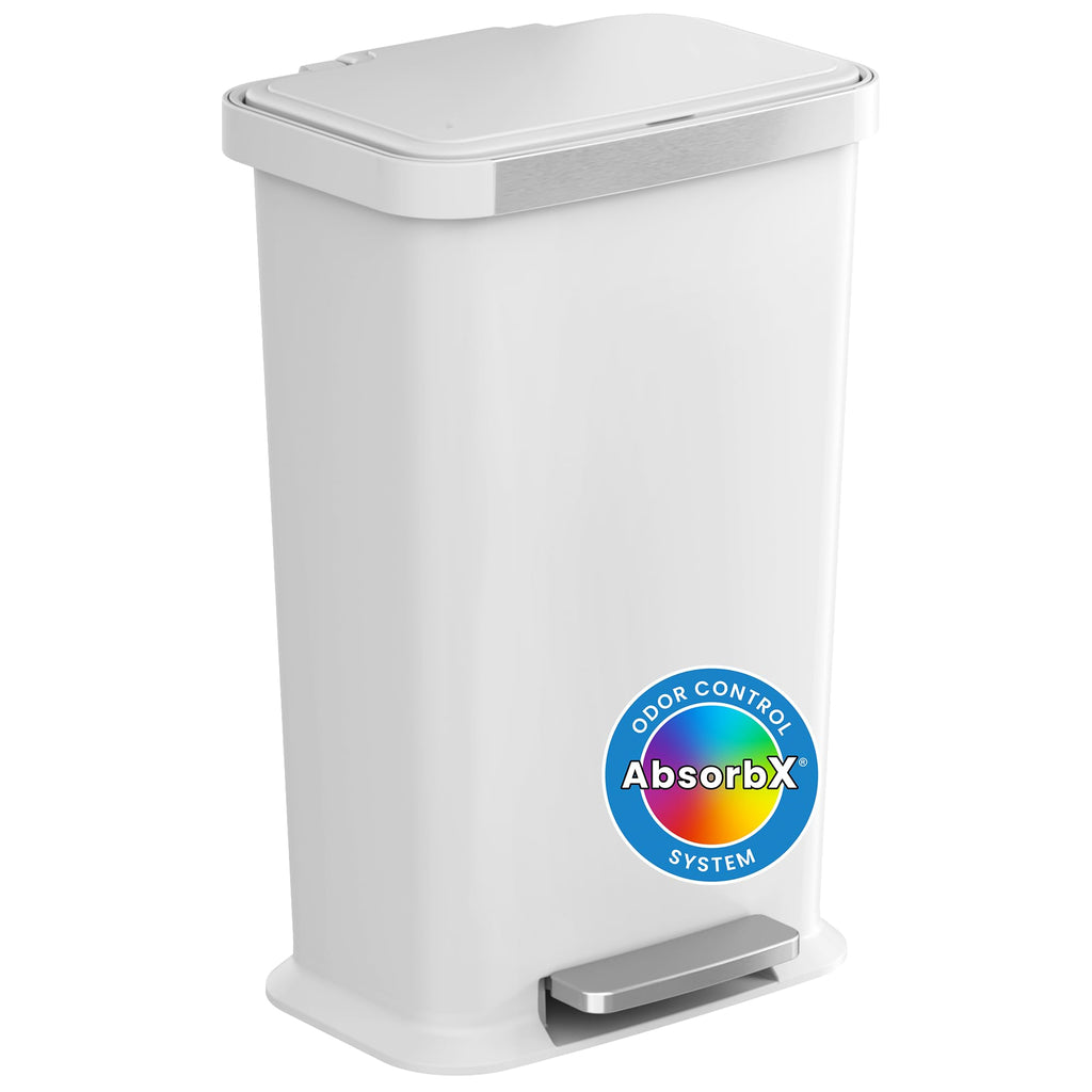 13.2 Gal Step Pedal Kitchen Trash Can with Odor Filter K51502