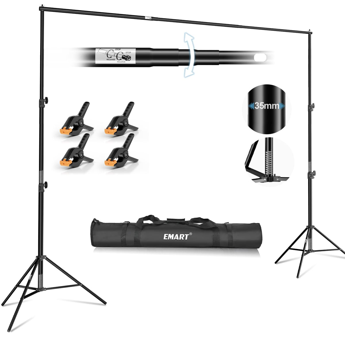 10x10Ft Heavy Duty Adjustable Backdrop Stand T147