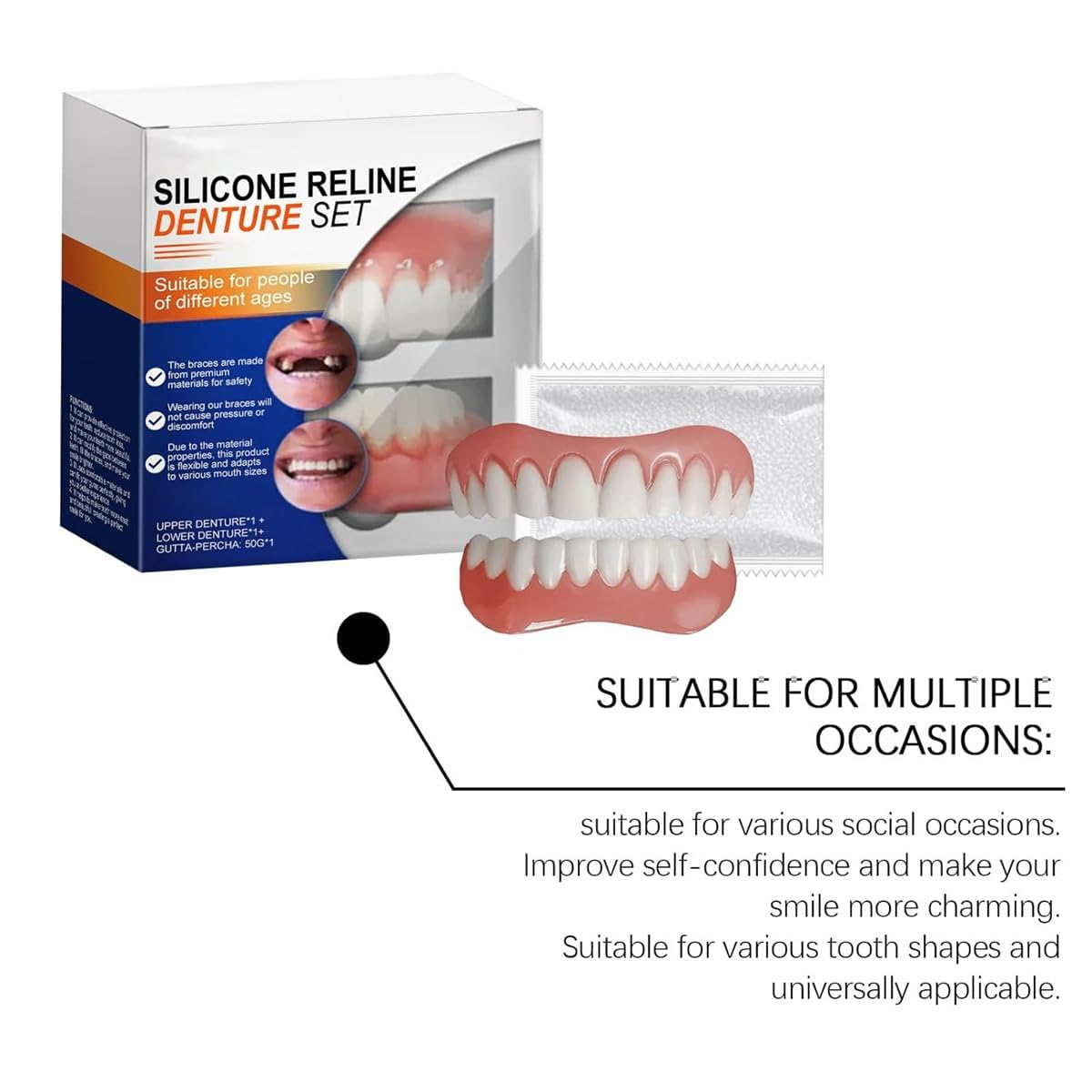 Silicone Denture Reline Kit (2pcs) G342