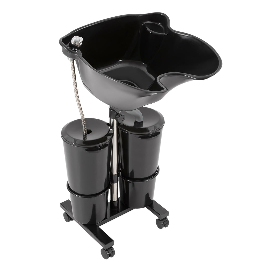 Portable Shampoo Bowl with Electric Pump Adjustable Height 2.64Gal C530828