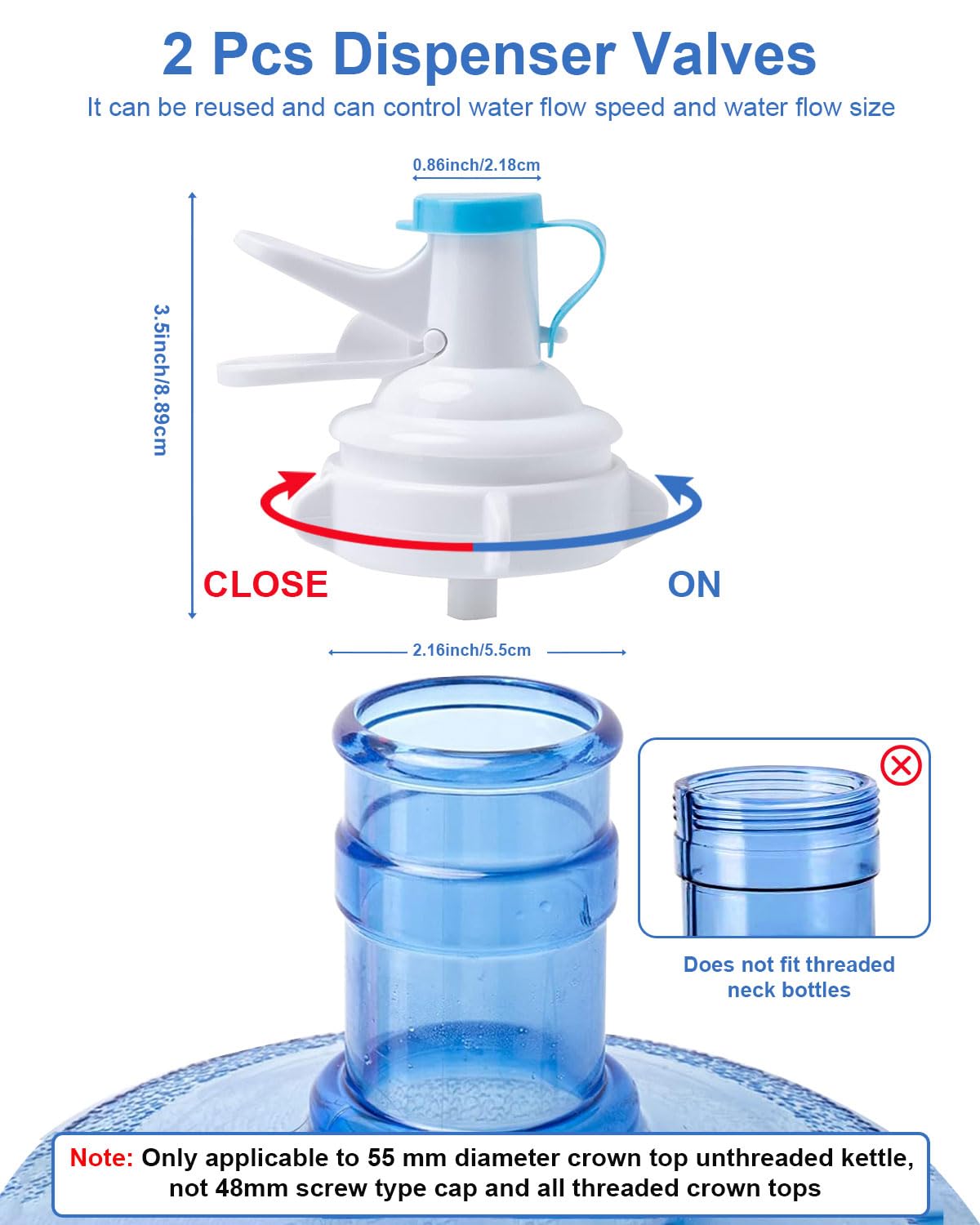 Folding Water Jug Holder with 2 Valves R13609