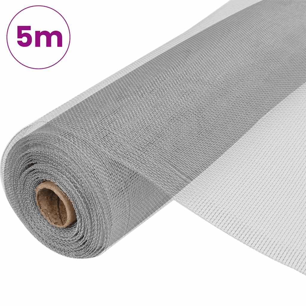 Aluminum Mesh Screen 39.4x196.9 Inch Silver Mesh Roll B392437