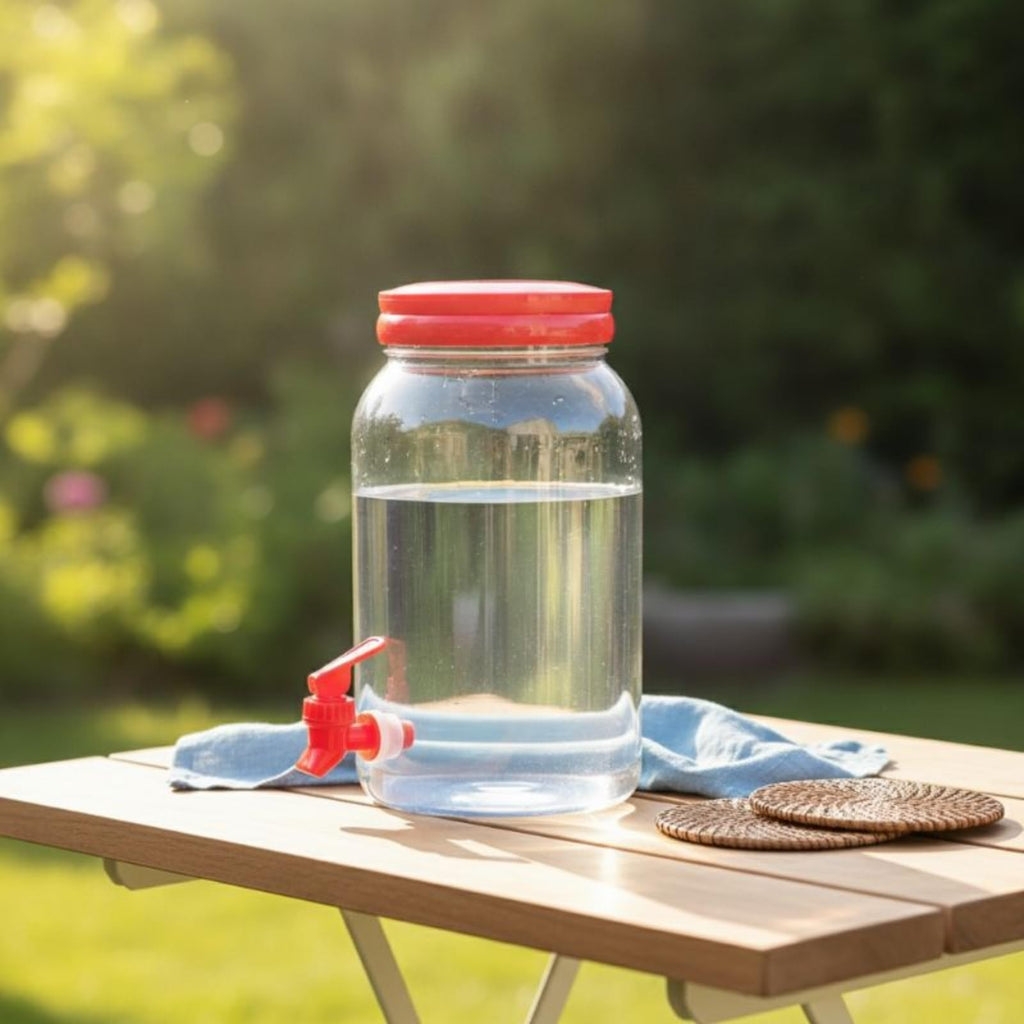 3.8L Clear PE Juice Bottle with Spigot G503968