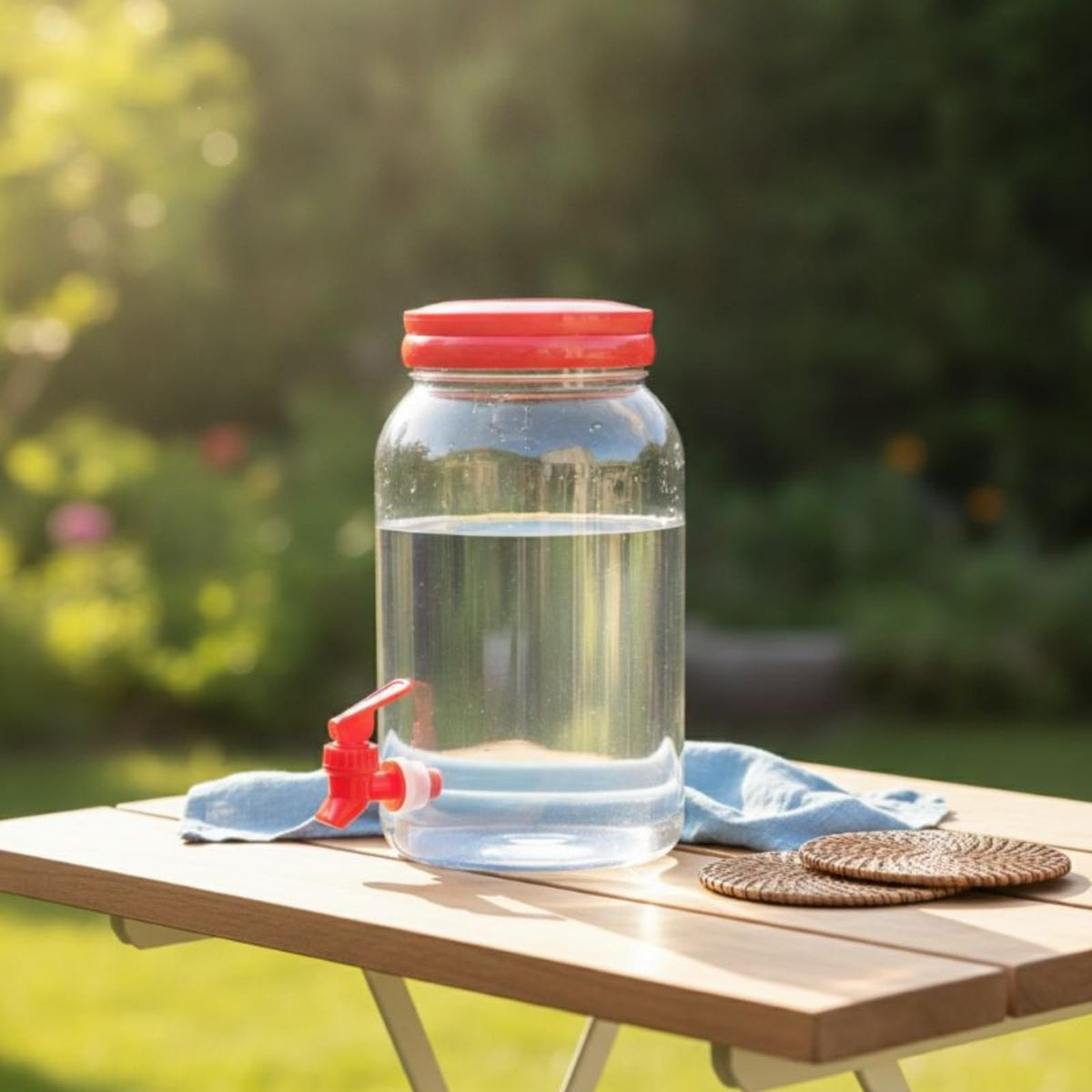 3.8L Clear PE Juice Bottle with Spigot G503968