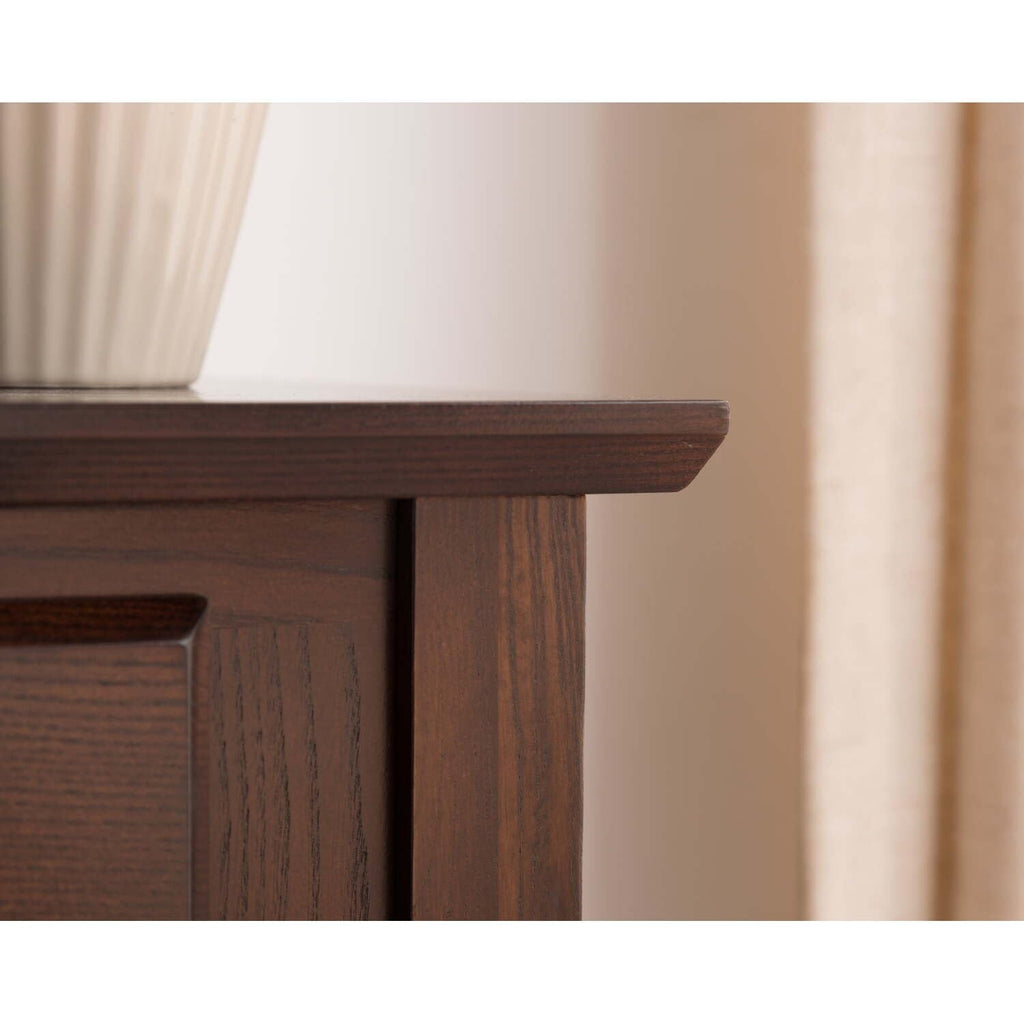 Slim Hallway Console Table with Two Drawers and Storage Shelf J791