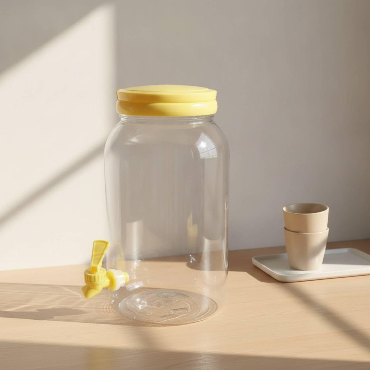 3.8L Clear PE Juice Bottle with Spigot G503968