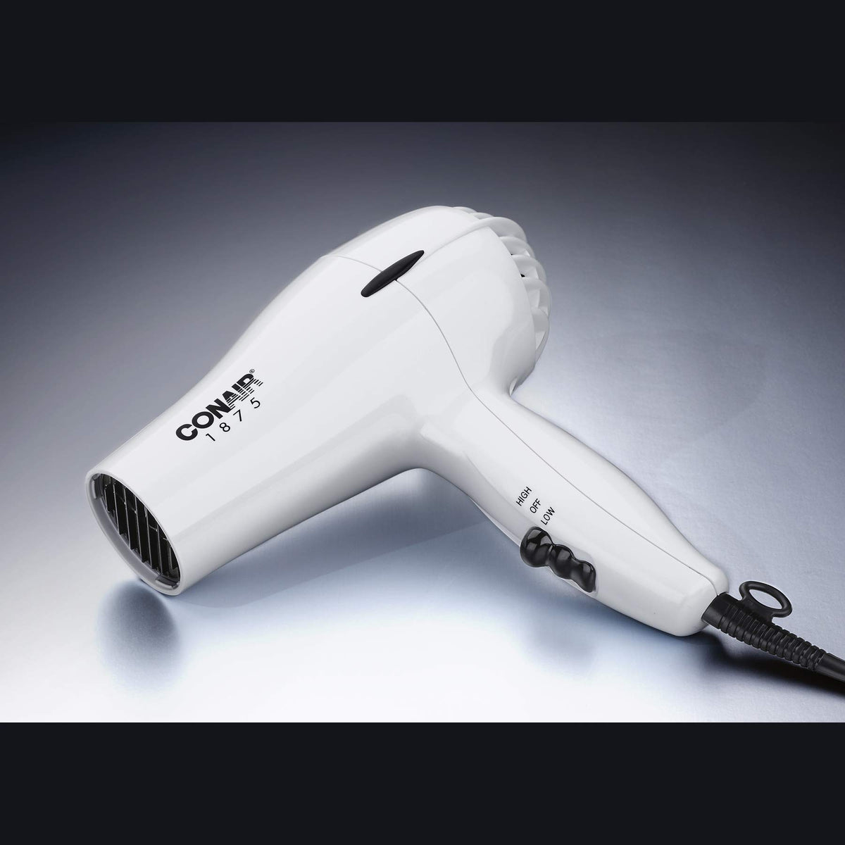 1875W Mid-Size White Hair Dryer D24378