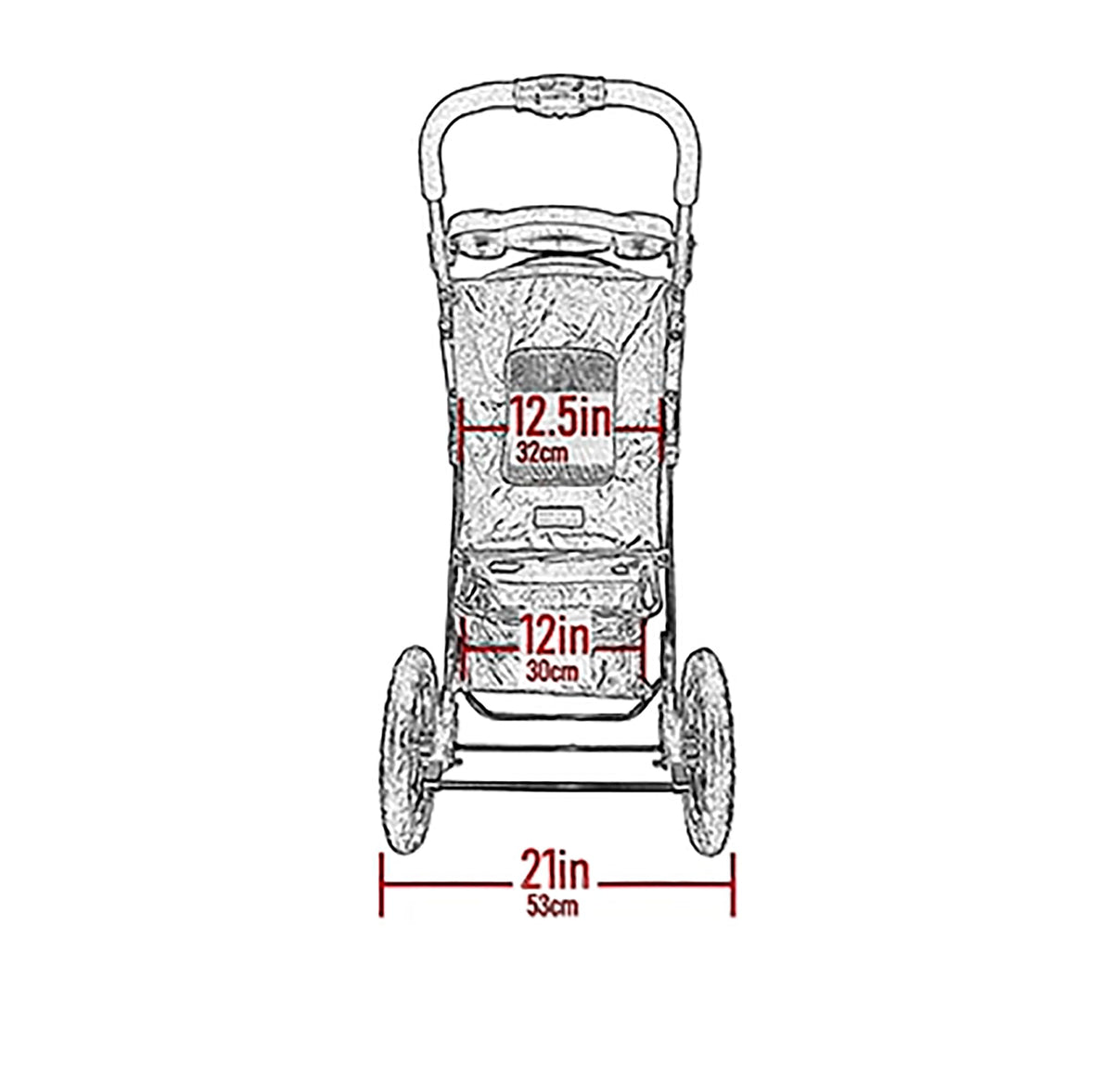 Caribbean Blue Pet Stroller H557222