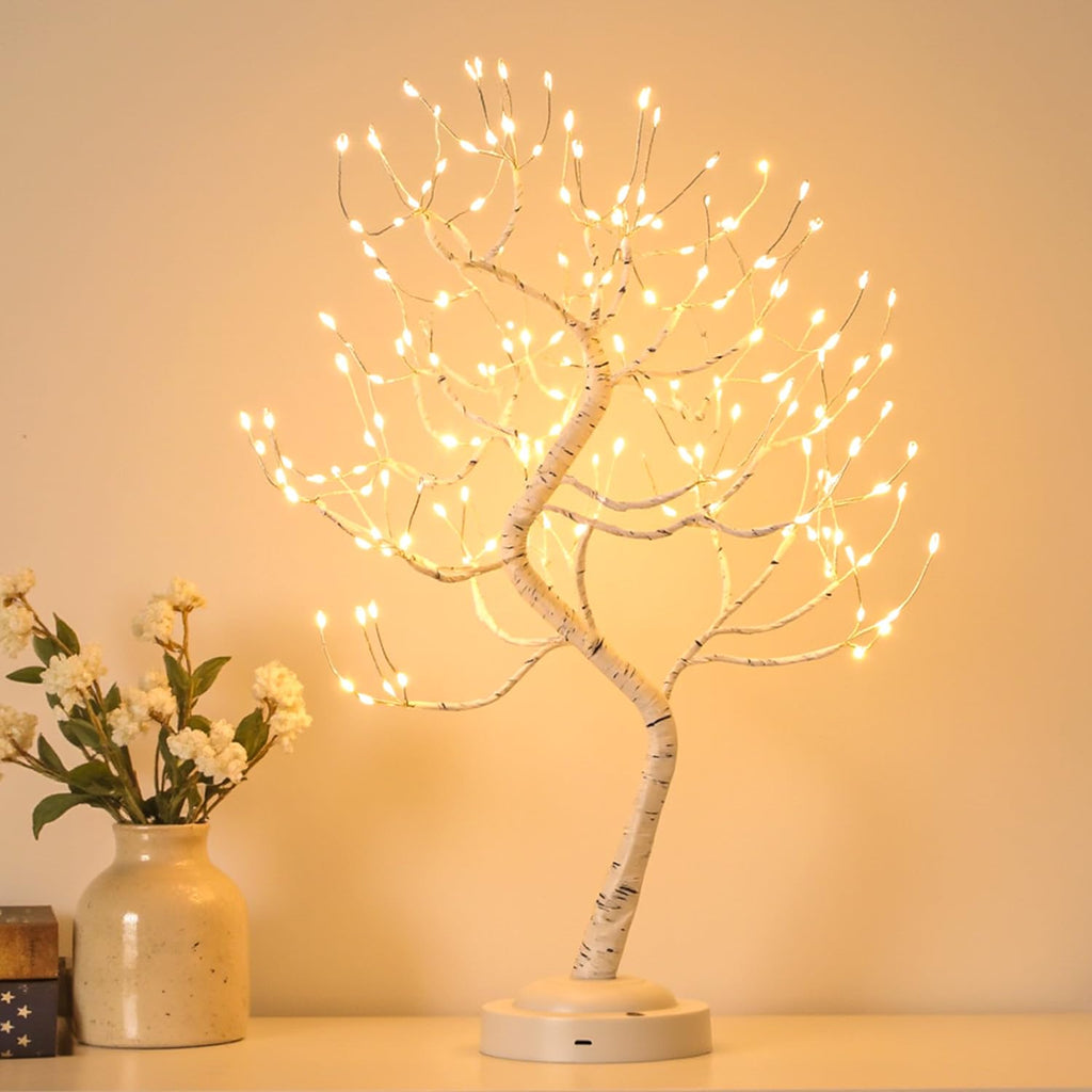 Warm White 108 LED Artificial Birch Tree Lights I884078
