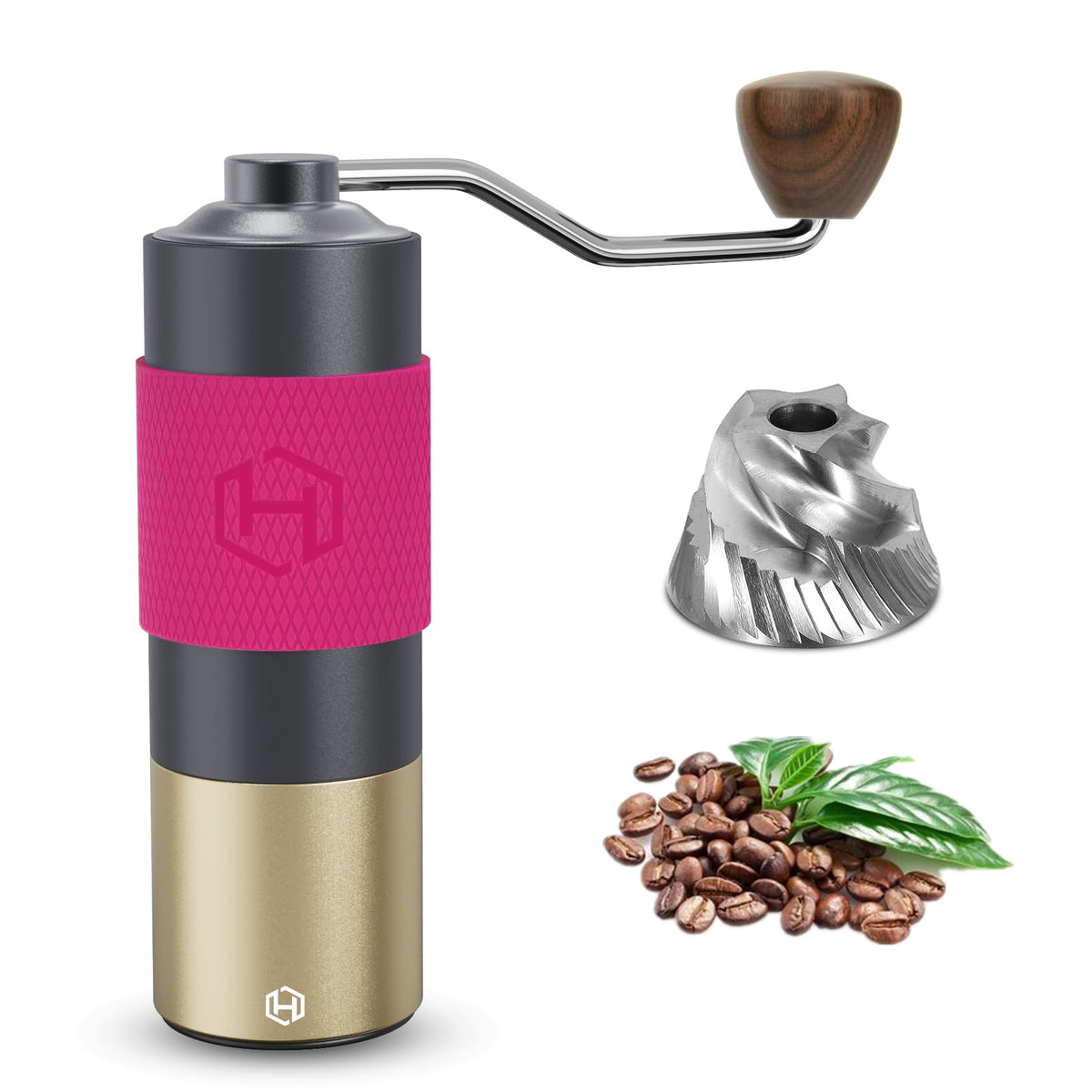 Manual Coffee Grinder 30g CNC Stainless Steel Conical Burr G980661