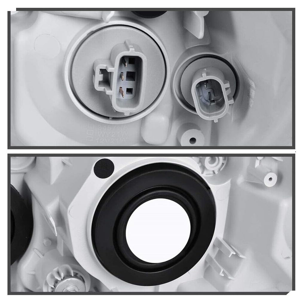 Black Projector Headlight Assembly Pair Q600637