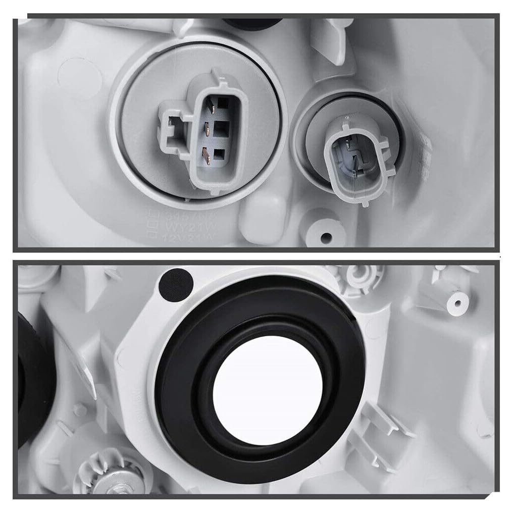 Black Projector Headlight Assembly Pair Q600637