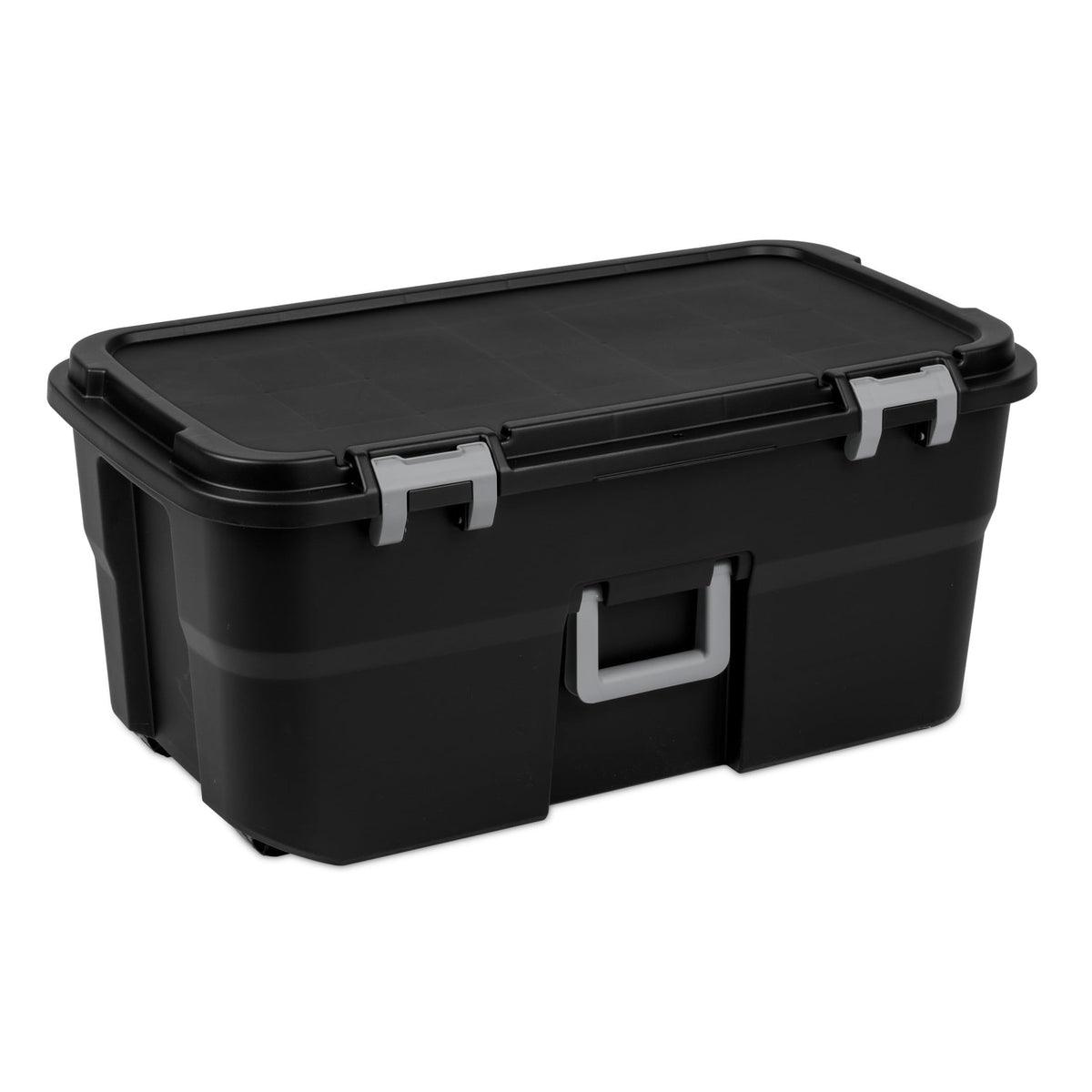 22 Gallon Black Wheeled Storage Trunk W1381