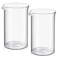2 Pcs Borosilicate Glass French Press Replacement, 34 oz Q40404