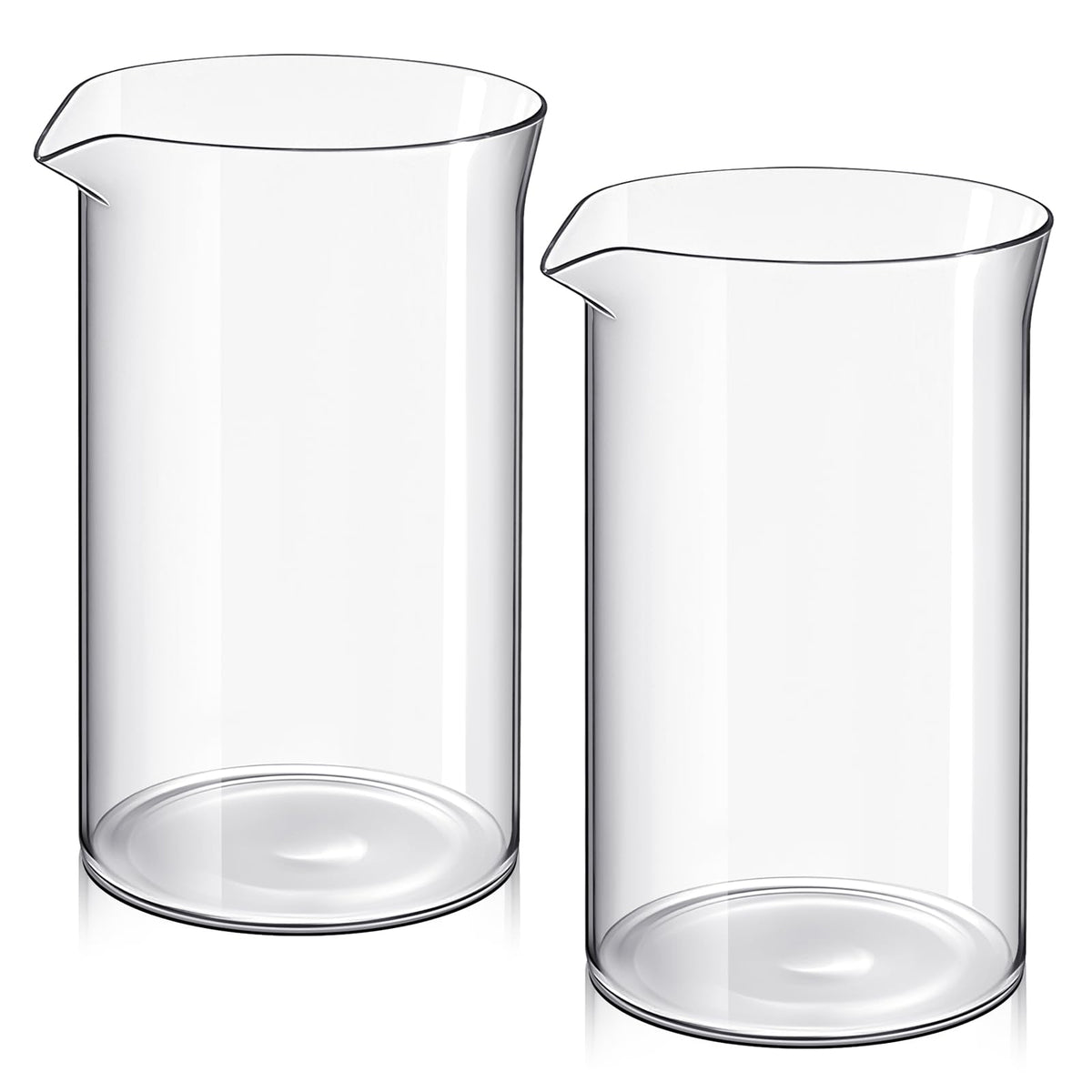 2 Pcs Borosilicate Glass French Press Replacement, 34 oz Q40404