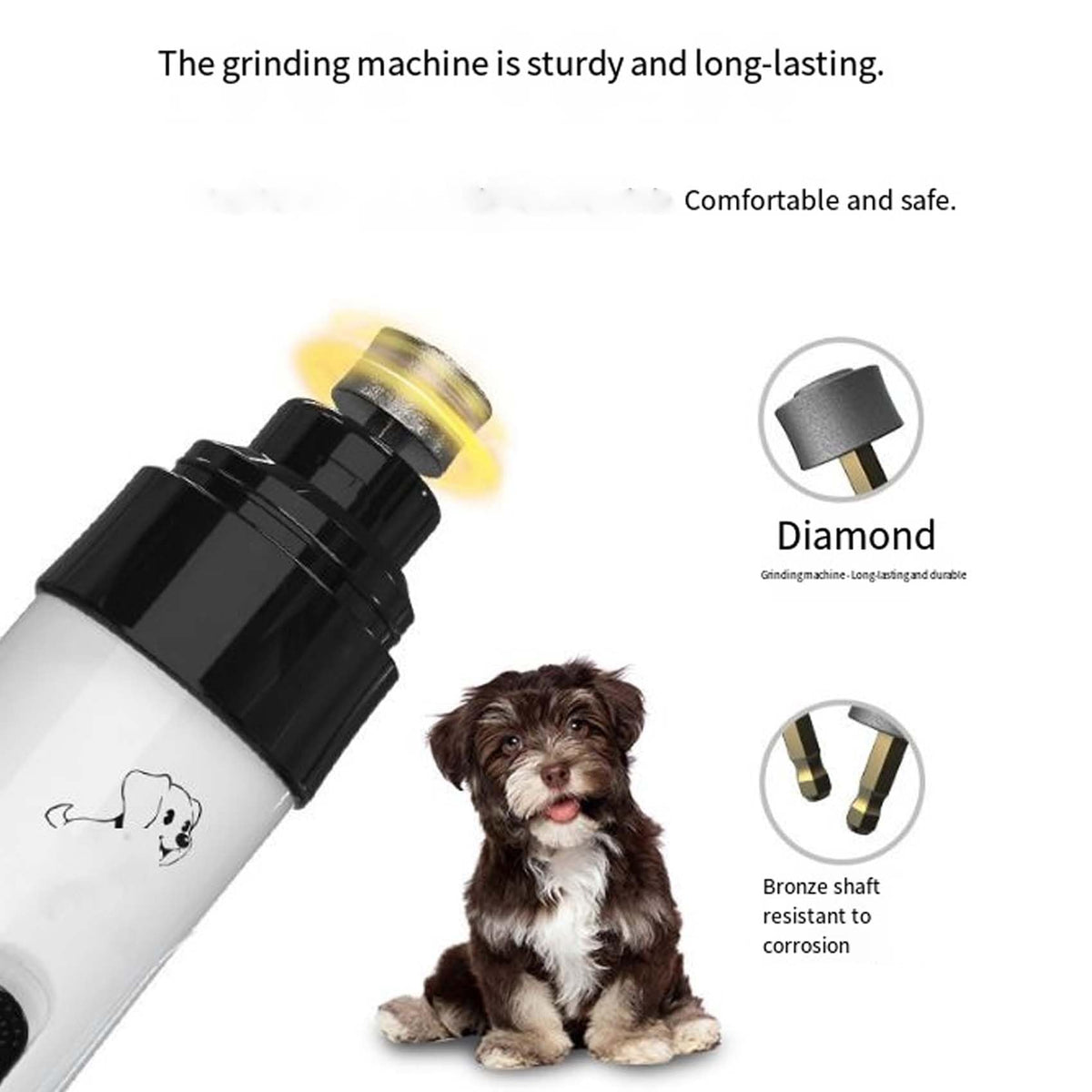 Silent Dog Nail Grinder with LED Light A270
