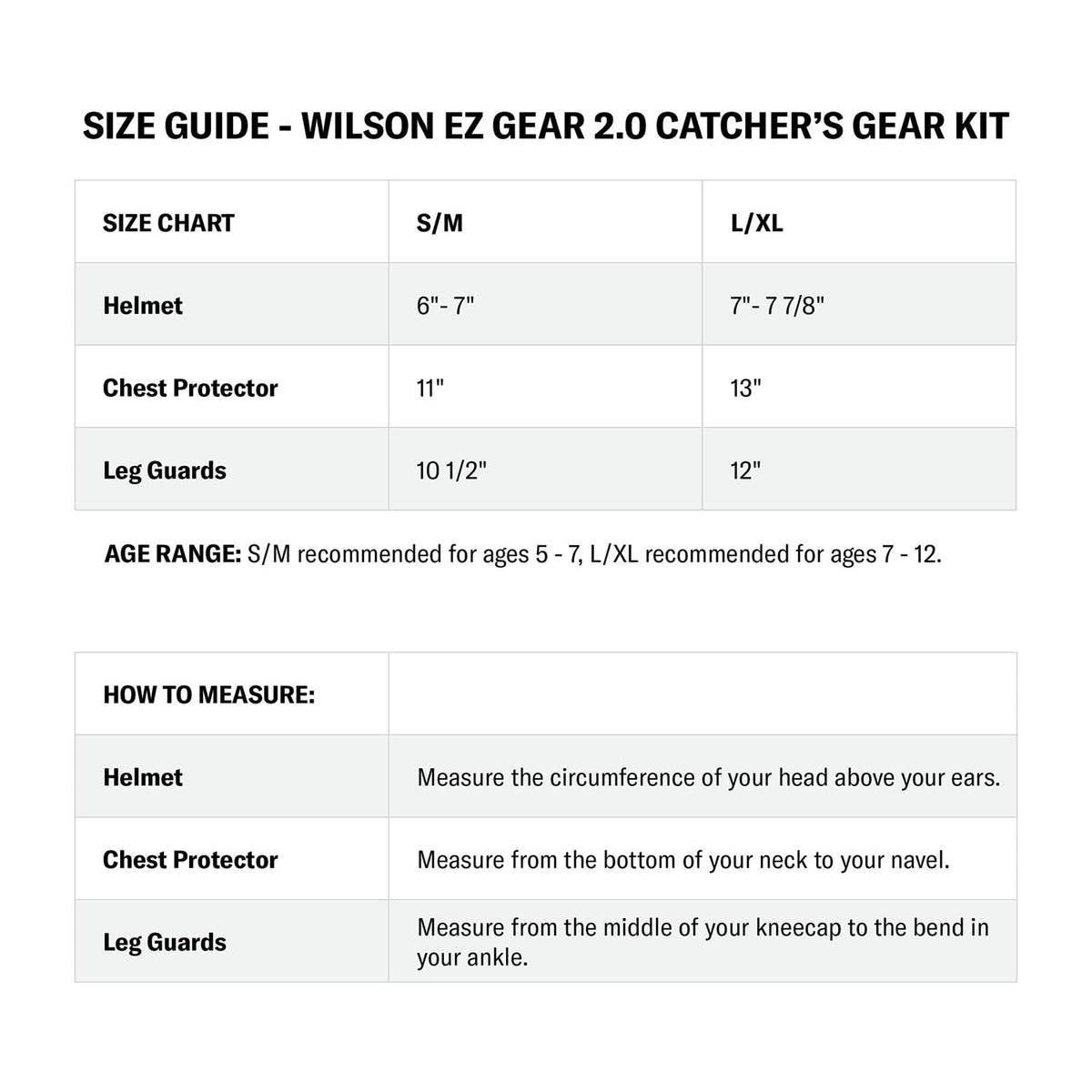 Catcher's Gear Kit Black Small/Medium C316401