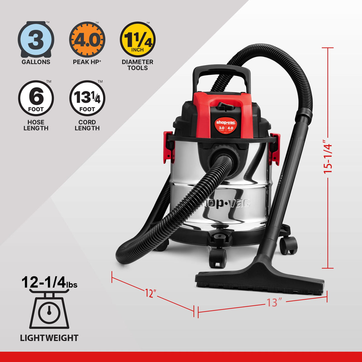 3 Gallon Wet/Dry Vacuum with Blower S1397