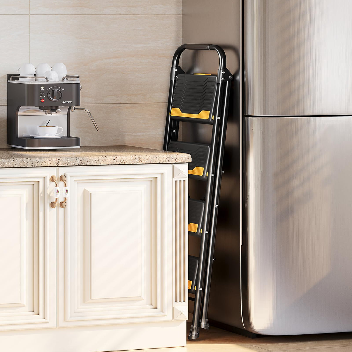 4 Step Ladder Black K787494