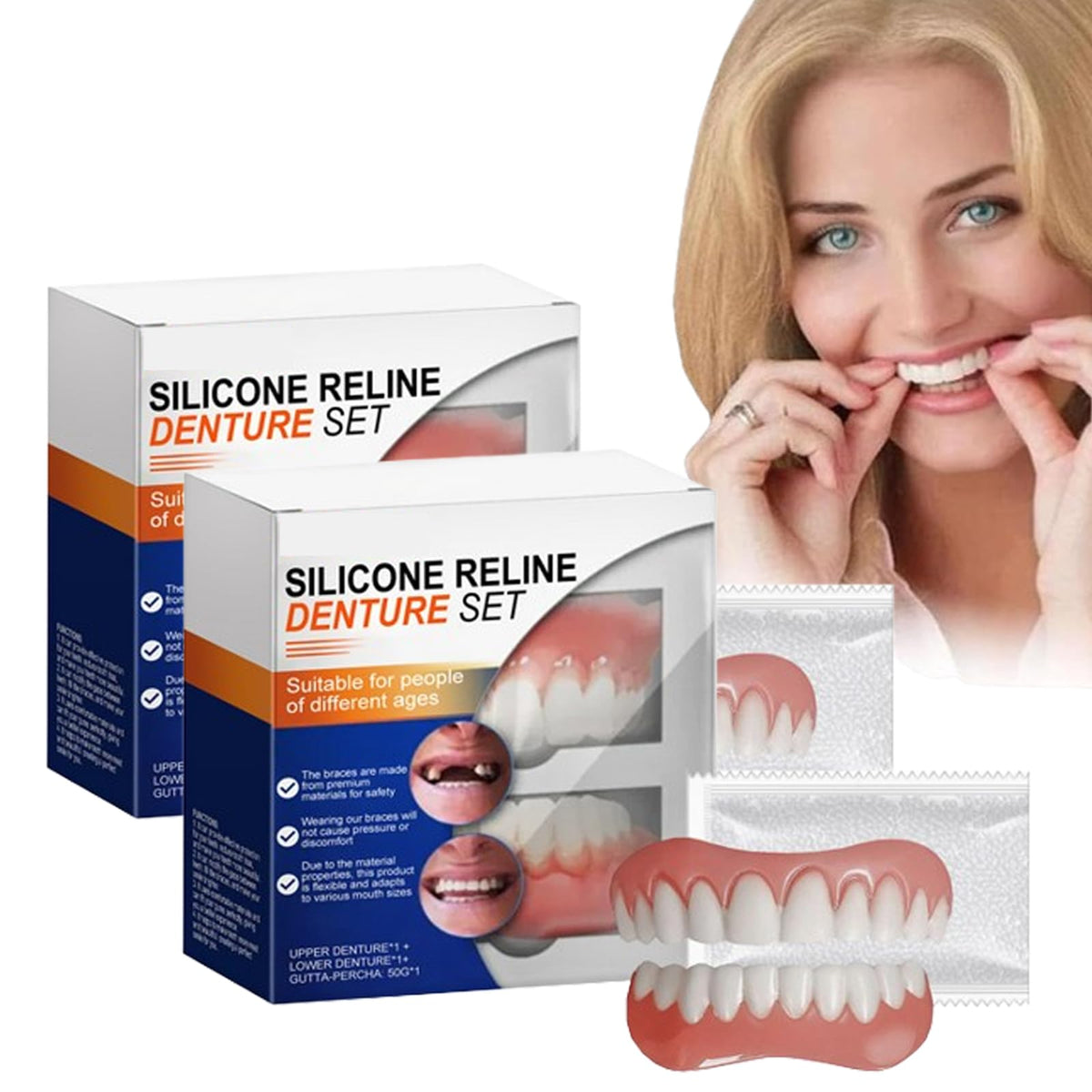 Silicone Denture Reline Kit (2pcs) G342
