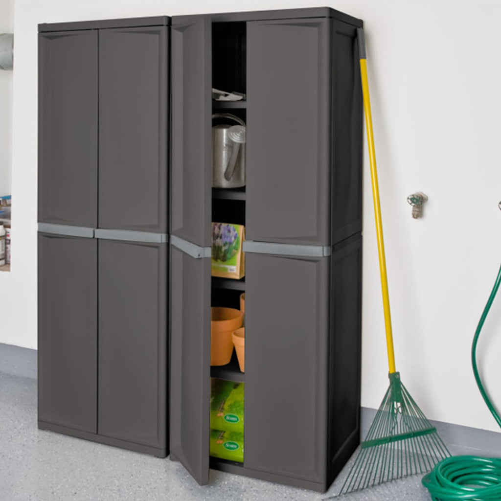 4 Shelf Lockable Utility Storage Cabinet H81745