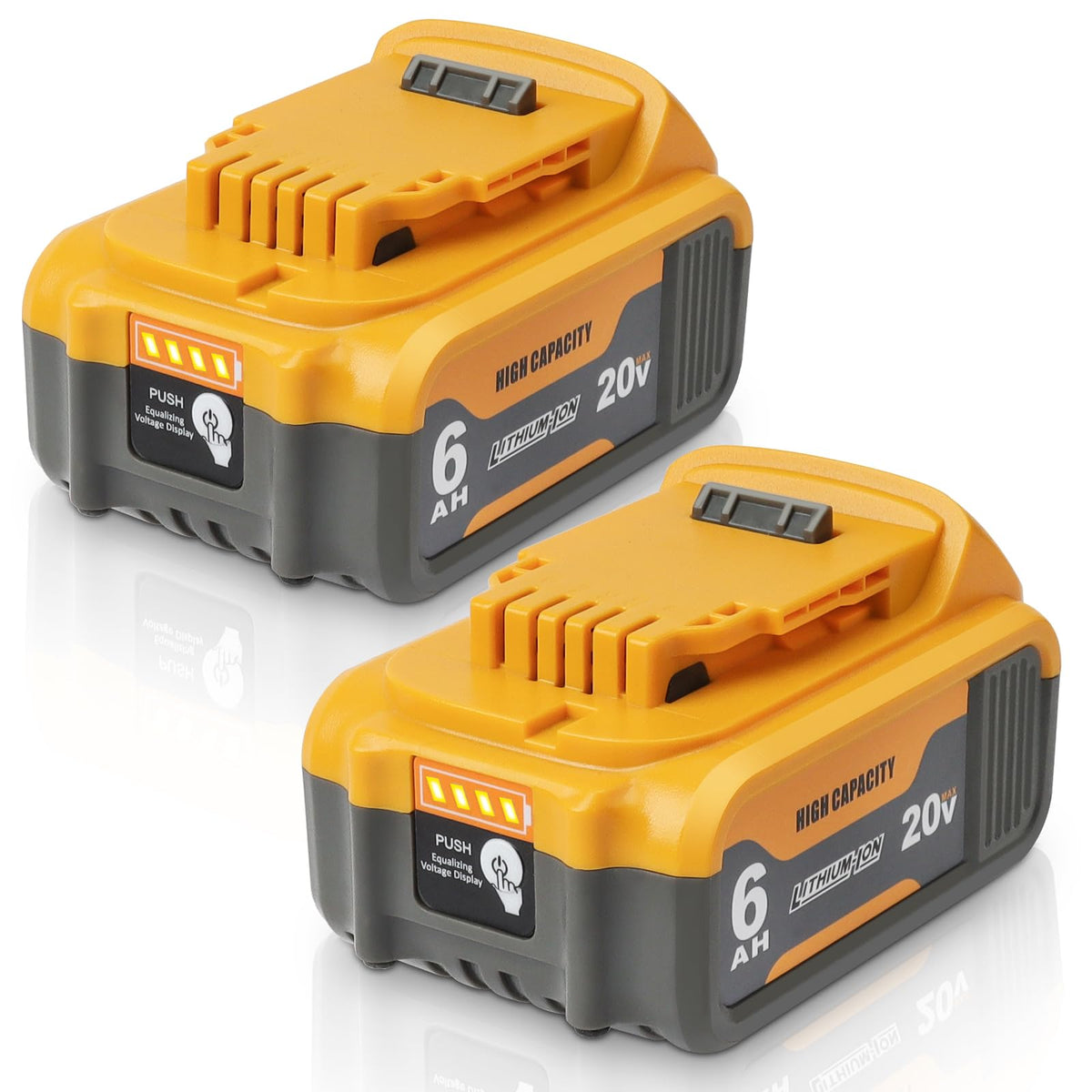 2 Pack 20V 6Ah Replacement Battery L9176