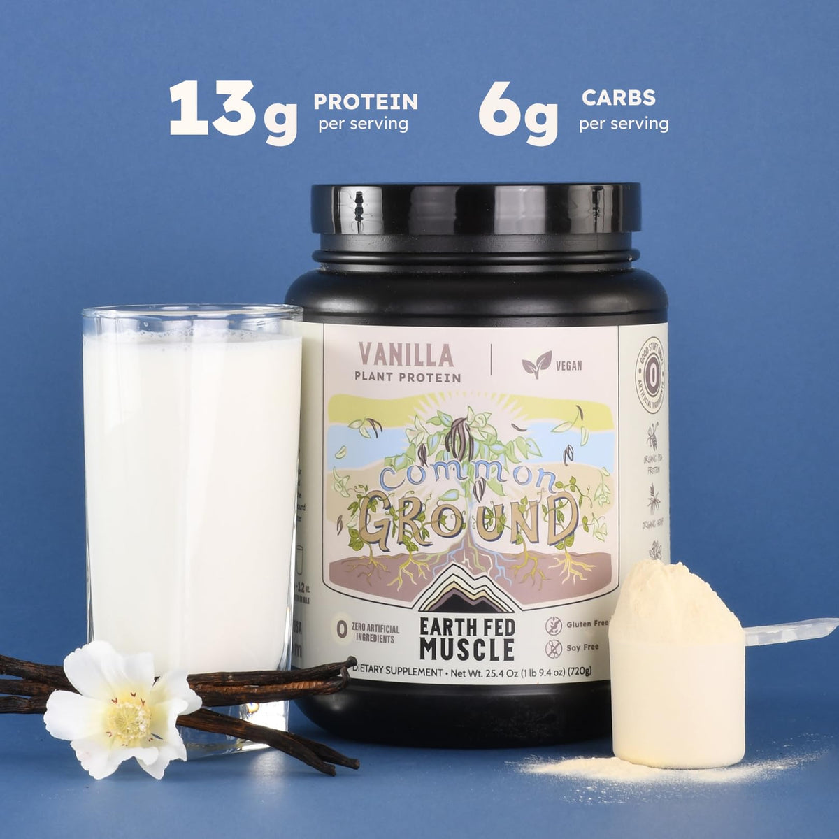 Organic Plant Protein Powder Vanilla 1.74 lb L6010