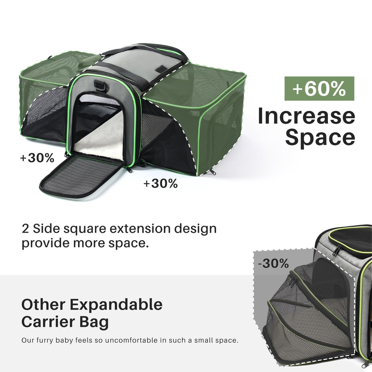 Expandable Cat Carrier H854