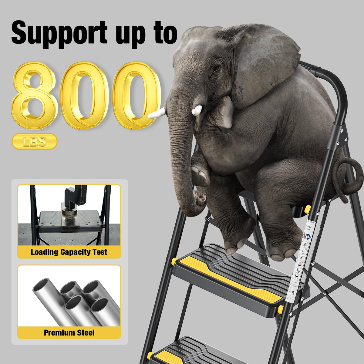 4 Step Ladder Black K787494