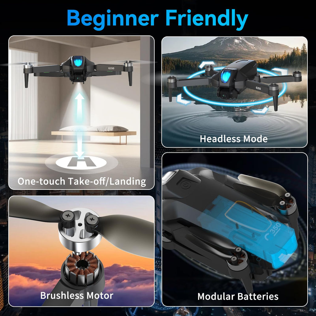 Drone with Camera 4.5" LCD Screen Foldable RC Quadcopter G75269