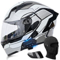 DOT Approved Flip Up Full Face Modular Motorcycle Helmet with Dual Visor O80219