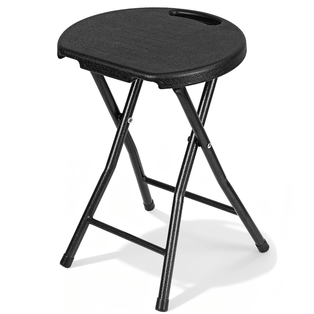 Black Folding Stool with Handle Z33166