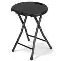 Black Folding Stool with Handle Z33166