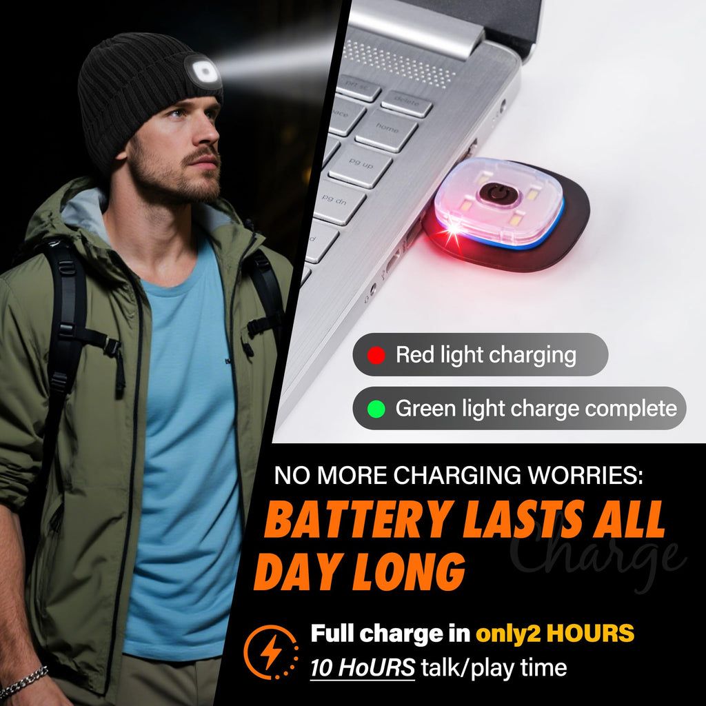 2 Pack Bluetooth Beanie Hat with Light V2116