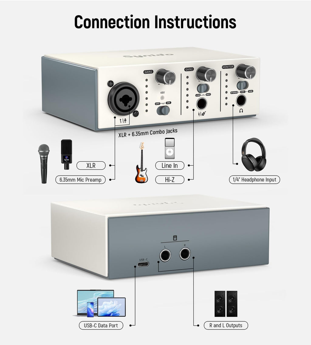 USB C Audio Interface Silver K7851
