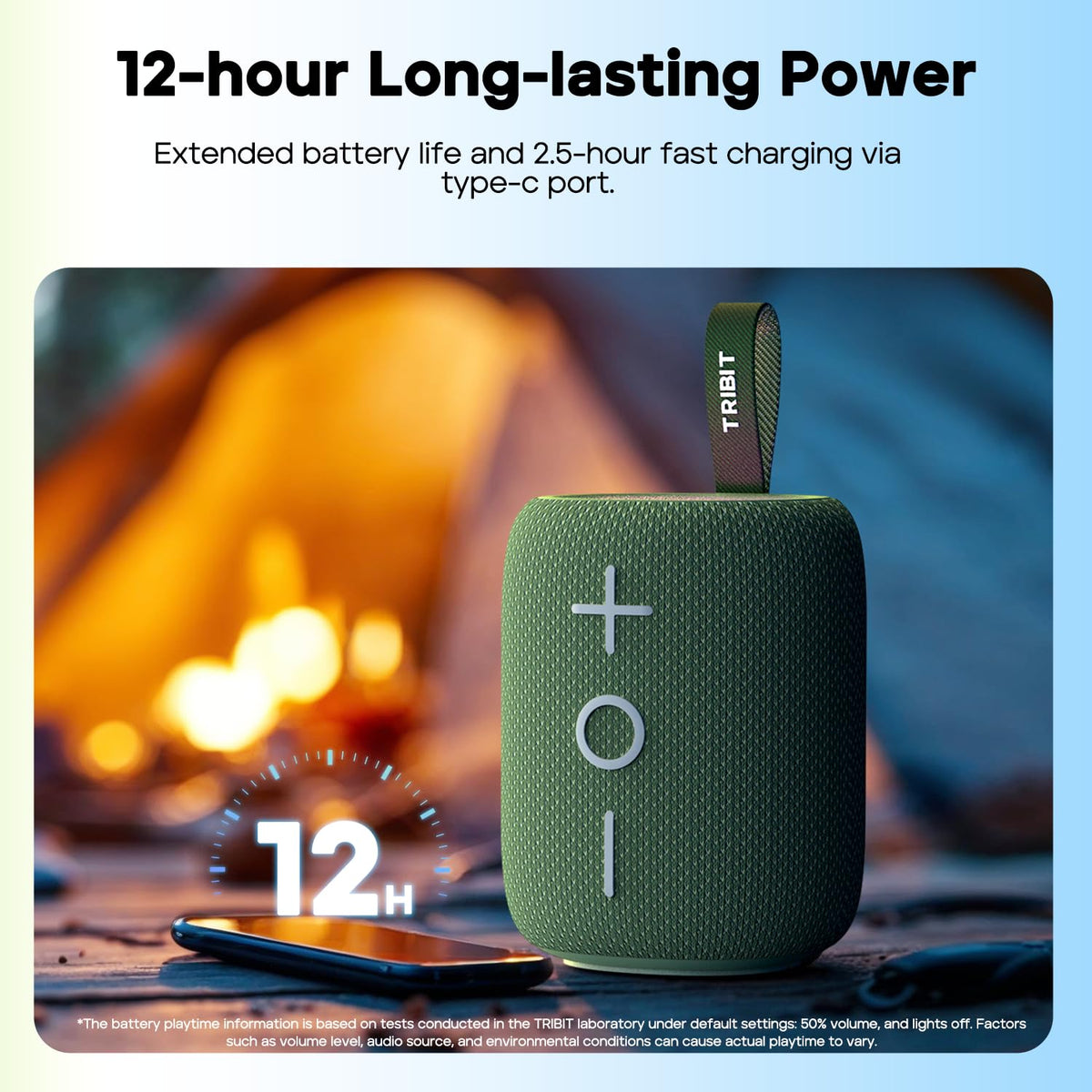 Portable Bluetooth Speaker 12W Black F6604