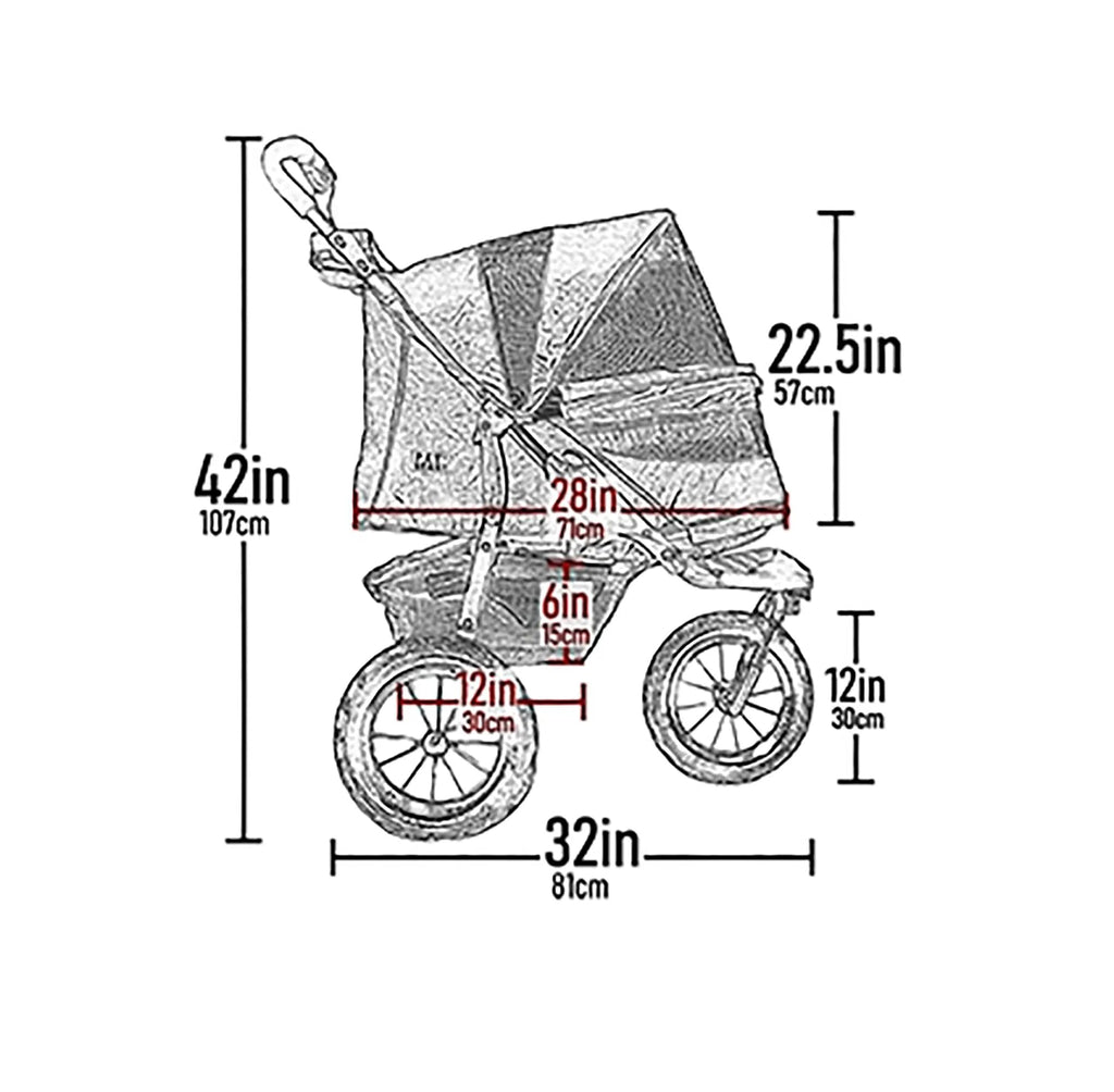 Caribbean Blue Pet Stroller H557222
