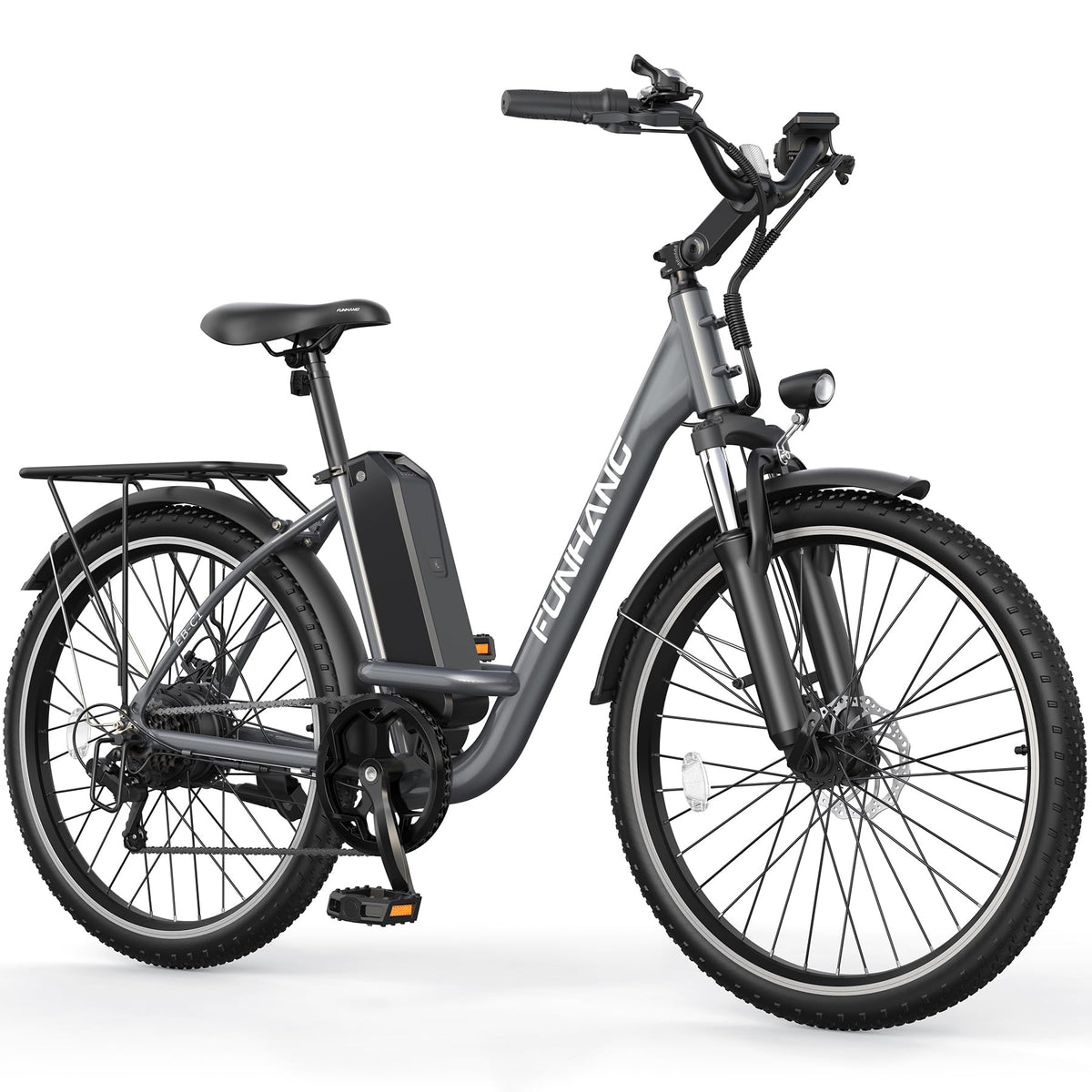 26" 1000W Electric Bike with 48V Battery, 7-Speed J46173